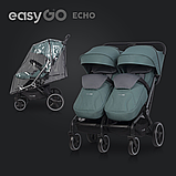 Коляска для двійні прогулянкова Euro-Cart Echo, beige, фото 4