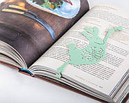 Закладка для книг Танцюючий великодній заєць (м'ятний колір), фото 5