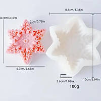 Силіконовий молд Сніжинка №2