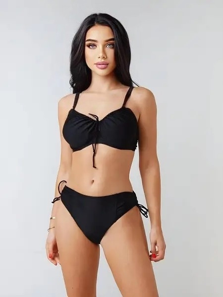 Купальник для полных 2025 SISIANNA 566824 черный (В НАЛИЧИИ ТОЛЬКО 58 УКР р-ры)