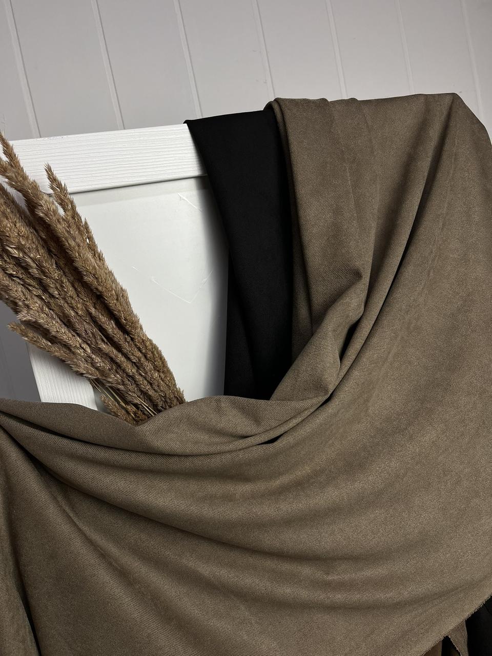 Замш на дайвінгу Коричневий діагональ, фото 1