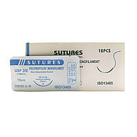 Поліпропілен Sunmed USP 2/0 (EP 3) зі звор. ріж. голкою 30мм 3/8 кола