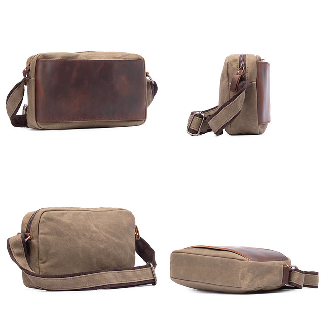 Сумка мужская MCN через плечо зеленая арт.00158