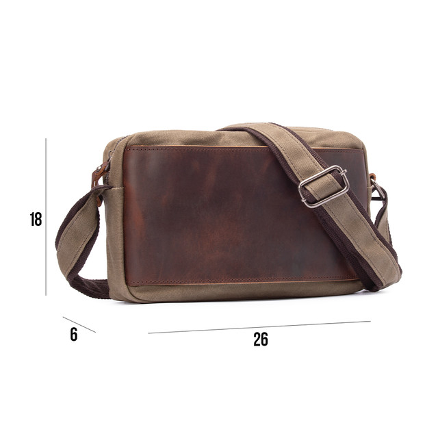 Сумка мужская MCN через плечо зеленая арт.00158