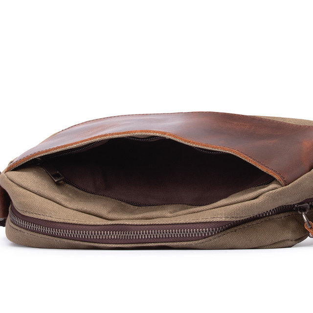 Сумка мужская MCN через плечо зеленая арт.00158