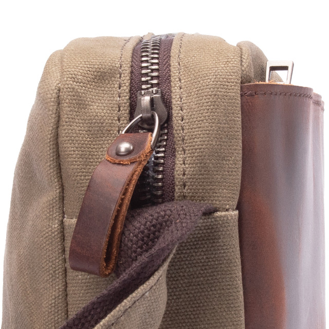 Сумка мужская MCN через плечо зеленая арт.00158