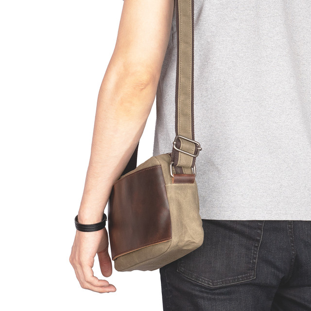 Сумка мужская MCN через плечо зеленая арт.00158