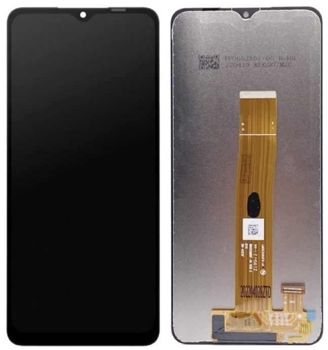 Дисплей (екран) для Samsung A127 Galaxy A12 2021/A125/M127, чорний, оригінал PRC, SM-A127F