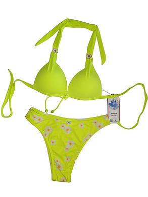 Купальник раздельный в РУБЧИК Samegame 21120 Маша лимон (В НАЛИЧИИ ТОЛЬКО 42 44 46 48 50 УКР р-ры), фото 3