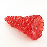 Анальні пробки FAAK, силиконовий фалоімітатор Виноград, анальна пробка, дилдо, на присосці, 16 см Червоний, фото 3