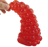 Анальні пробки FAAK, силиконовий фалоімітатор Виноград, анальна пробка, дилдо, на присосці, 16 см Червоний, фото 7