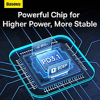 Автомобільний зарядний пристрій BASEUS DIGITAL DISPLAY PD3.1 U+C 140W + TYPE-C + TYPE-C 240W, фото 8