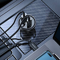 Автомобільний зарядний пристрій BASEUS DIGITAL DISPLAY PD3.1 U+C 140W + TYPE-C + TYPE-C 240W, фото 7