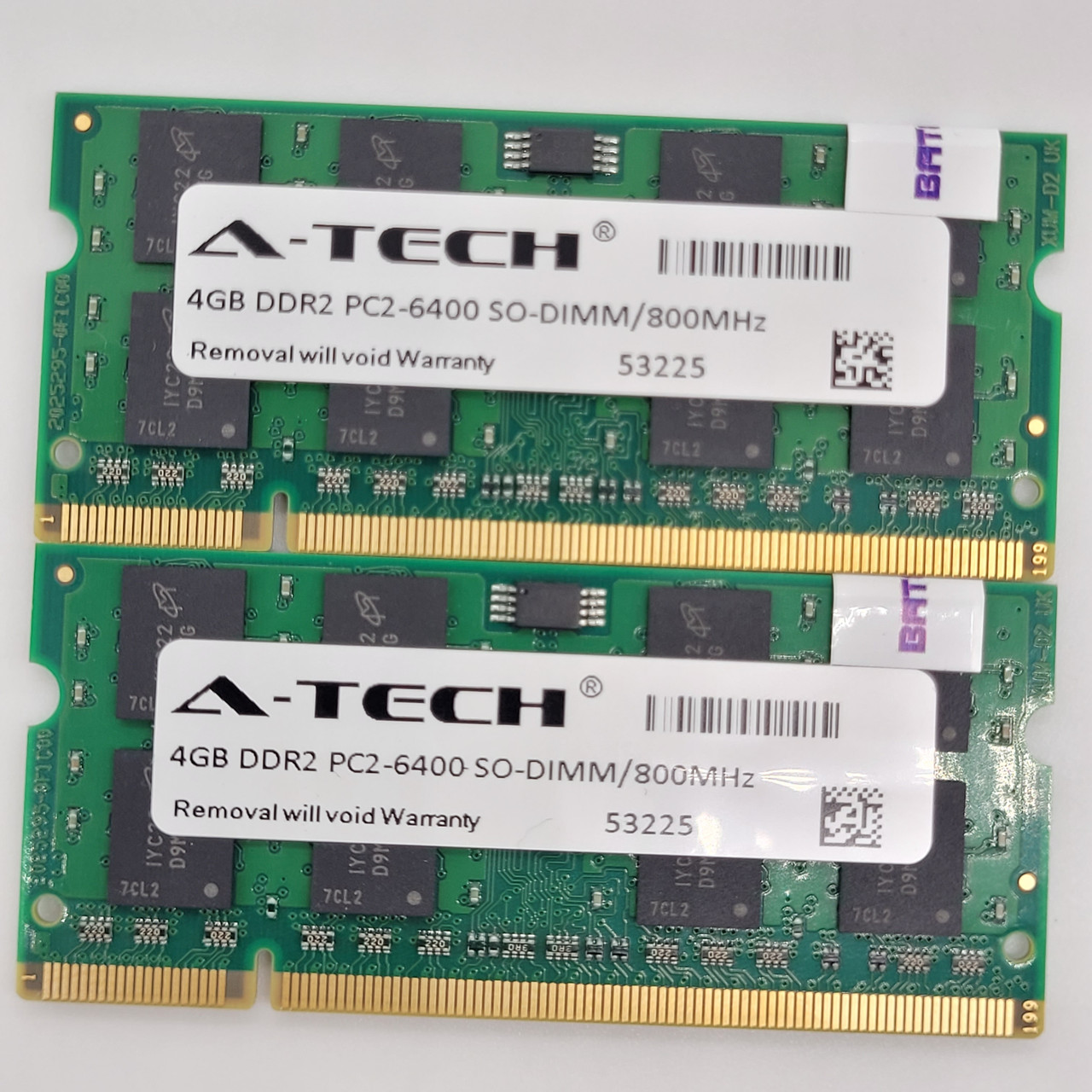 Оперативна пам'ять для ноутбука A-Tech SODIMM DDR2 8Gb (2x4Gb) 800MHz PC2-6400s CL6 (MT16HTF51264HZ-800C1) NEW