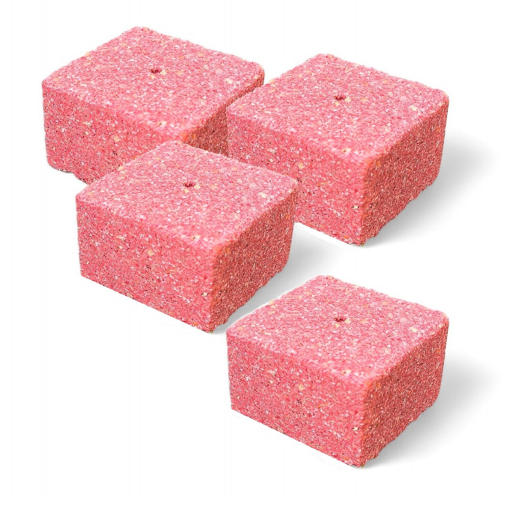 Кубик для макушатника з отвором Art Fishing, 45 Х 45 Х 20мм, 65г, Криль (Макуха пресована), фото 1