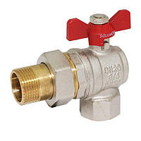 Кран із накидною гайкою SOLOMON No322 (американка), 1/2" кутовий