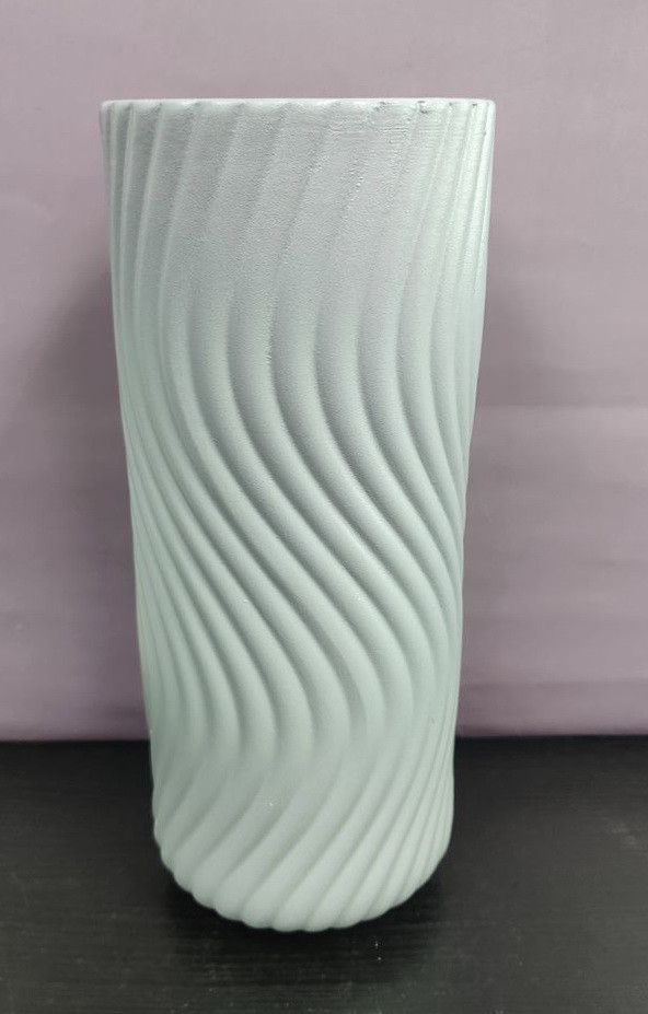 Ваза керамічна 32*13*13см (сіра) 0408.048, фото 1