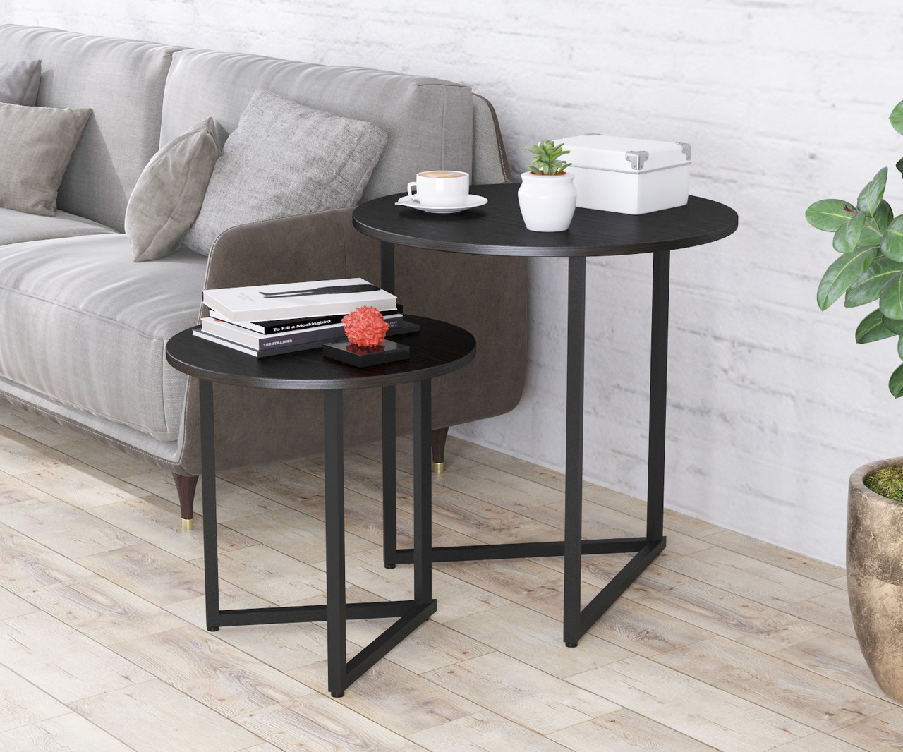 Журнальные двойные столики Loft-Design Дельта2 венге