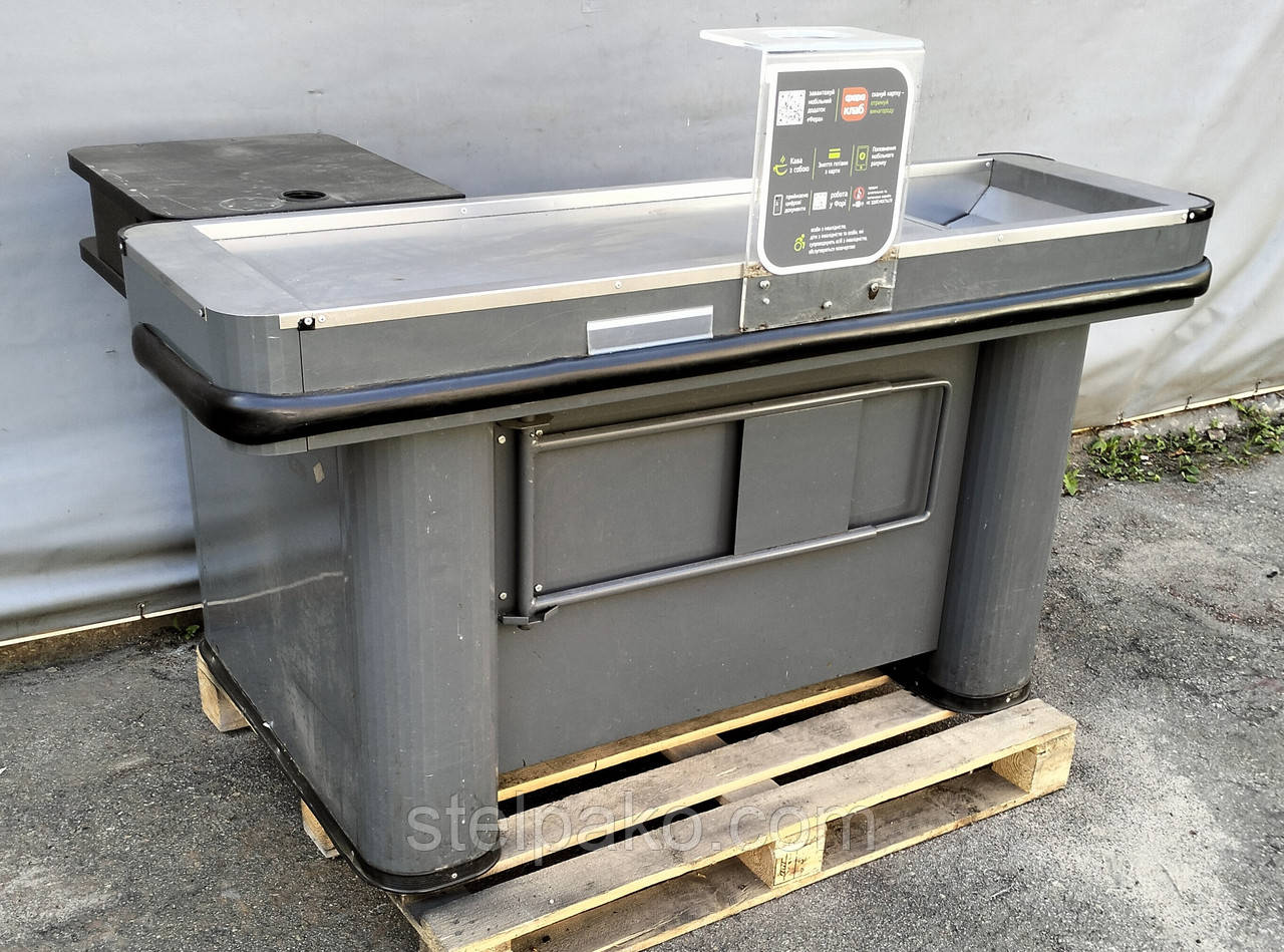 Каса, касовий бокс "WIKO" 150х100 см., графітова, права, Б/у