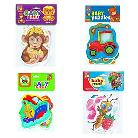 Бебі пазли Vladi Toys (комплект — 4 штуки)