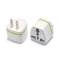 Перехідник під Американську розетку HK-06 білий універсальний