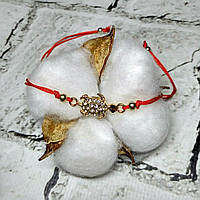 Браслет червона нитка, черепаха CA0120-9