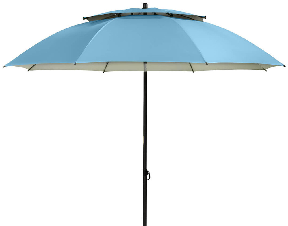 Пляжна парасолька синя Windprofi 200 Doppler