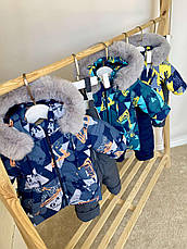 Зимовий дитячий теплий костюм розміри 86 92 курточка та штанці, фото 5