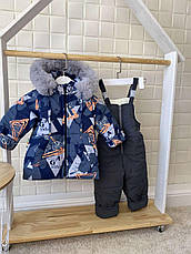 Зимовий дитячий теплий костюм розміри 86 92 курточка та штанці, фото 4