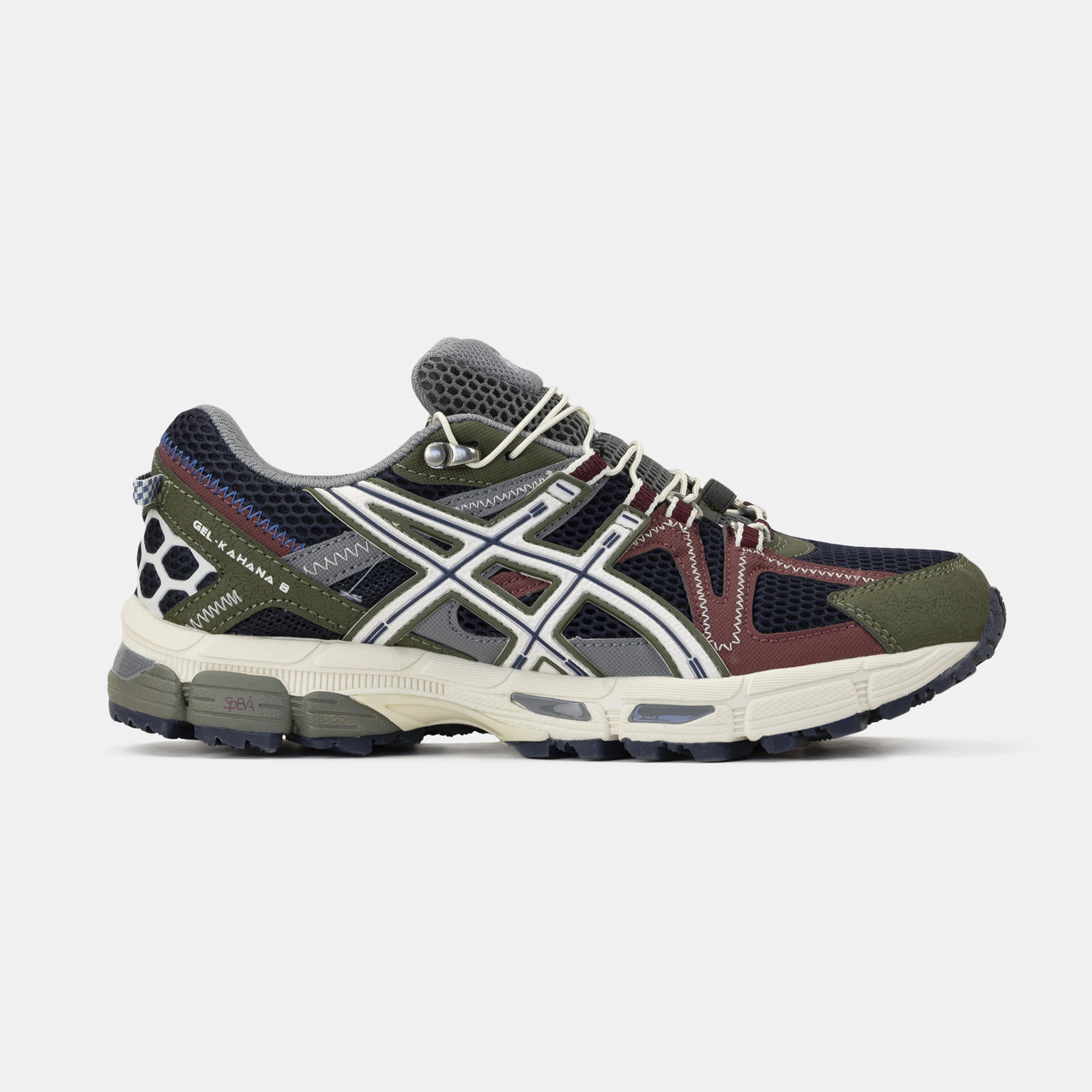 Чоловічі Кросівки Asics Gel Kahana 8 Black Green Grey / Асікс Гел-Кахана 8 Чорні із Зеленим та Сірим