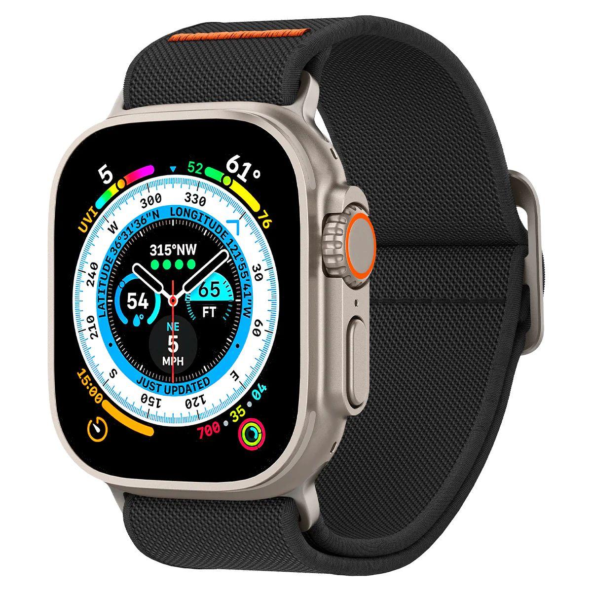Ремінець Spigen Watch Band Lite Fit Ultra до Apple Watch 42/44/45/46/49mm Black (AMP05983)