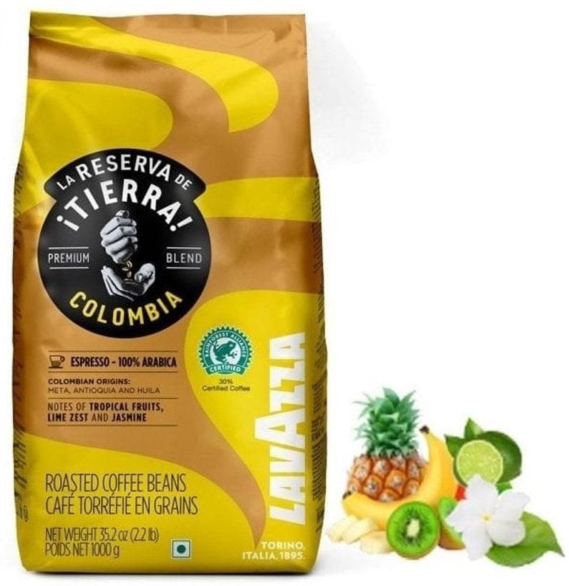ОРИГІНАЛ! Кава в зернах Lavazza Tierra Colombia (Lavazza Tierra Columbia), 1кг Італія