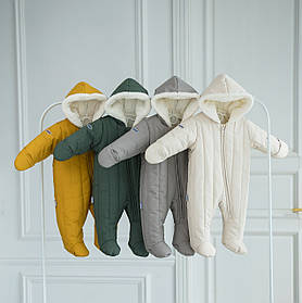 Дитячий цільний зимовий теплий комбінезон на флісі з капюшоном Iceberg Kid’s Fantasy на зріст 62 68 74 80 см