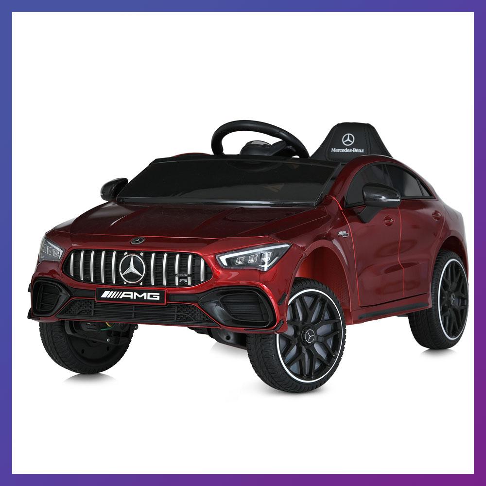 Дитячий електромобіль на акумуляторі Mercedes AMG GLA 45 з пультом р/у для дітей 3-8 років автопофарбування Червоний