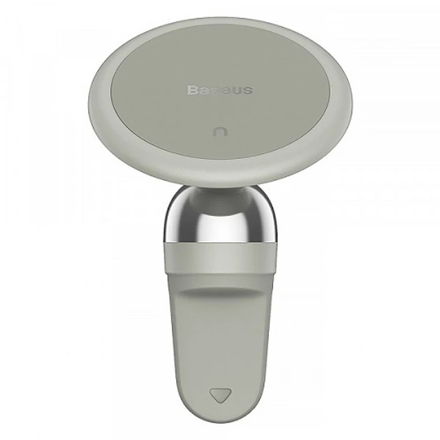 Магнітний автотримач для телефона Baseus Magnetic Phone Holder на решітку Creamy White (SUCC000102), фото 1