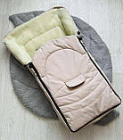 Зимовий теплий конверт-чохол на овчині в коляску чохол в люльку конверт на санки, фото 3