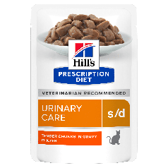 Вологий корм для котів Hill’s PRESCRIPTION DIET S/D для догляду за сечовидільною системою з куркою 85 г
