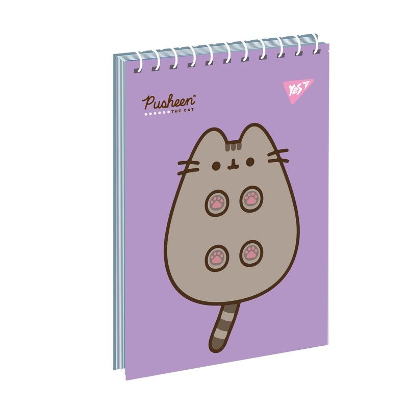 Блокнот YES "Pusheen", на спіралі, А7, 80 аркушів