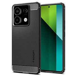 Чохол Spigen Rugged Armor до Xiaomi Redmi Note 13 Pro 5G / Poco X6 5G Matte Black (ACS07254)