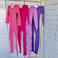 Комбінезон для гімнастики акробатики з вирізом під п'яту