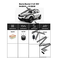 Комплект фільтрів Dacia Duster I 1.6 16v (2010-2018) WIX