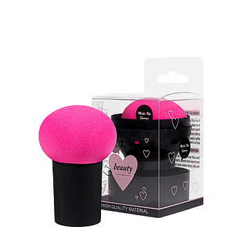 Спонж бьюті-блендер для макіяжу з ручкою у футлярі