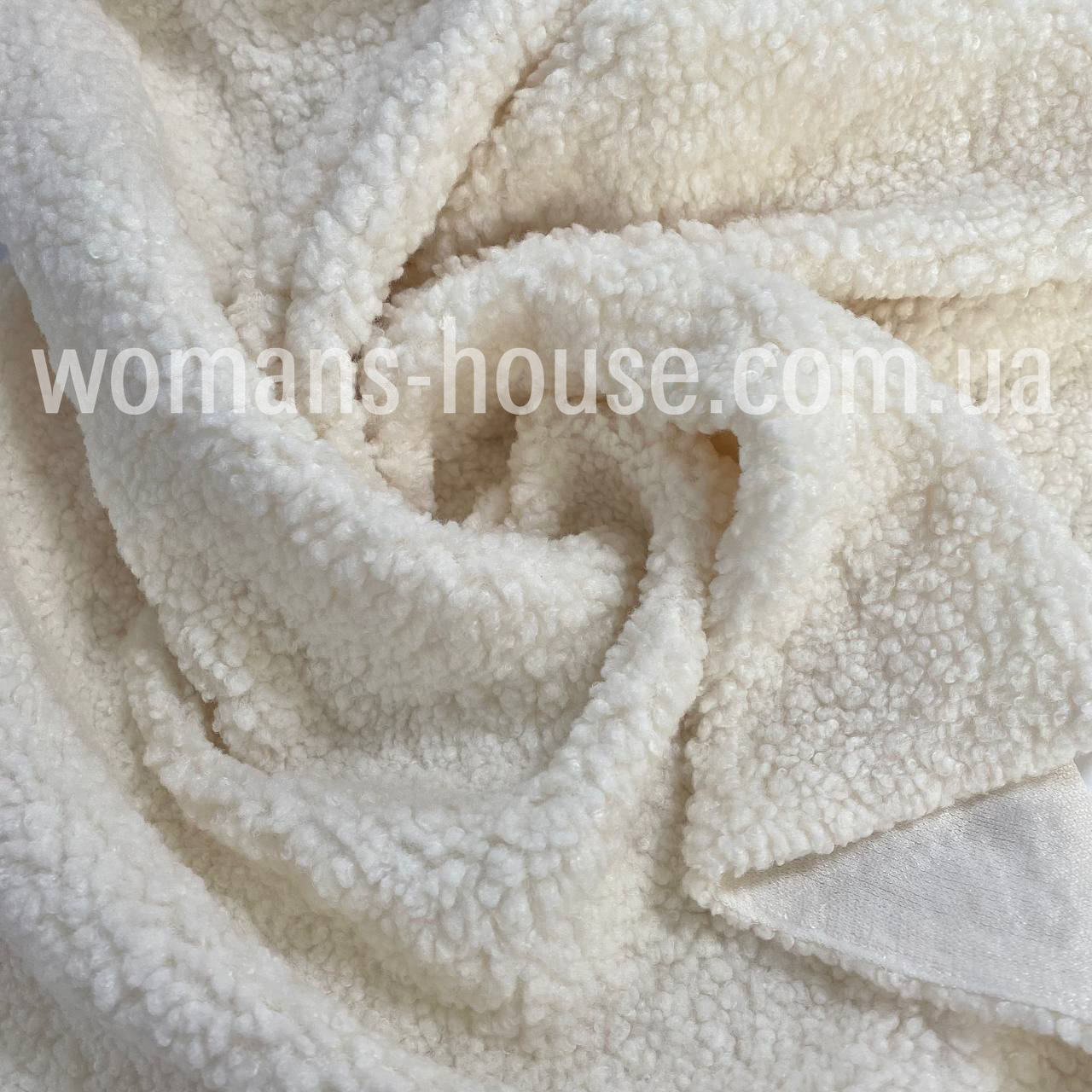 Штучне хутро баранчик 350гр/м2 Молоко, фото 1