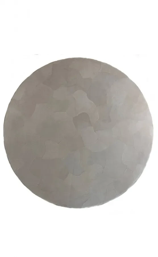 Килим ручної роботи Lambfell Oxide White білий круглий Ø 200 см, фото 1