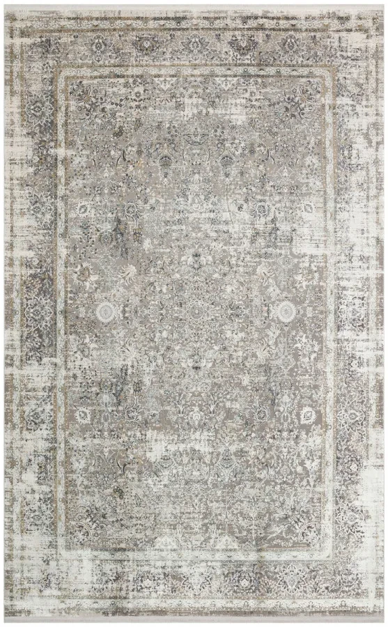 Килим Fresco FS 29 Cream Gold сіро-золотистий прямокутний 80*150 см