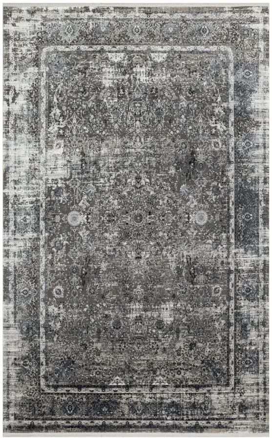 Килим  Fresco FS 29 Grey Black сіро-чорний прямокутний 80*150 см