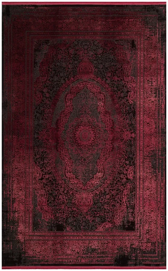 Килим Anatolia ANT 01 Antrasit Burgundy бордовий прямокутний 80*150 см