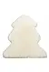 Килим із натурального хутра (овчина)Lambskin Ivory білий у формі 2х шкір 60*180 см, фото 2