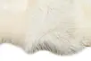 Килим із натурального хутра (овчина)Lambskin Ivory білий у формі 2х шкір 60*180 см, фото 3