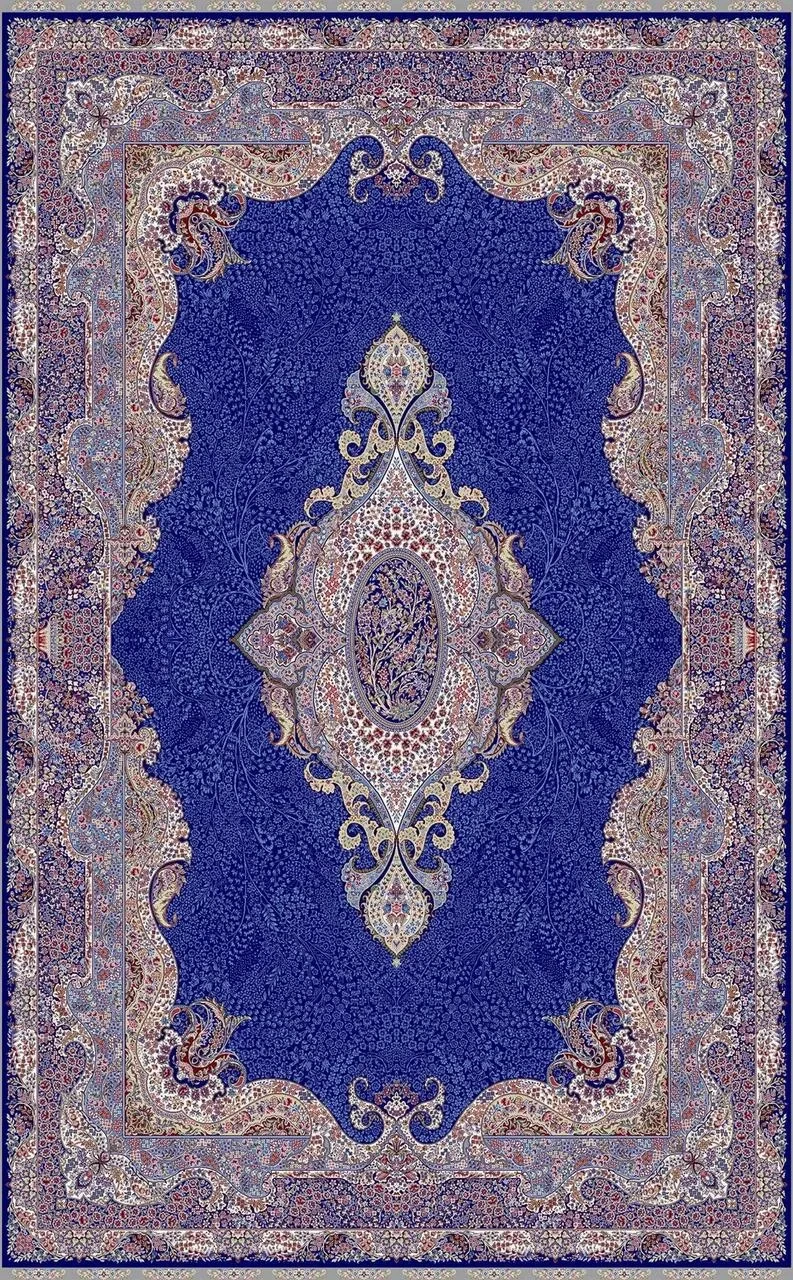 Килим Isfahan ISF 02 Navy синій прямокутний 160*230 см